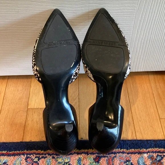 Nine West D’Orsay Pony Leather Kitten Heel Size 6 - Picture 6 of 9